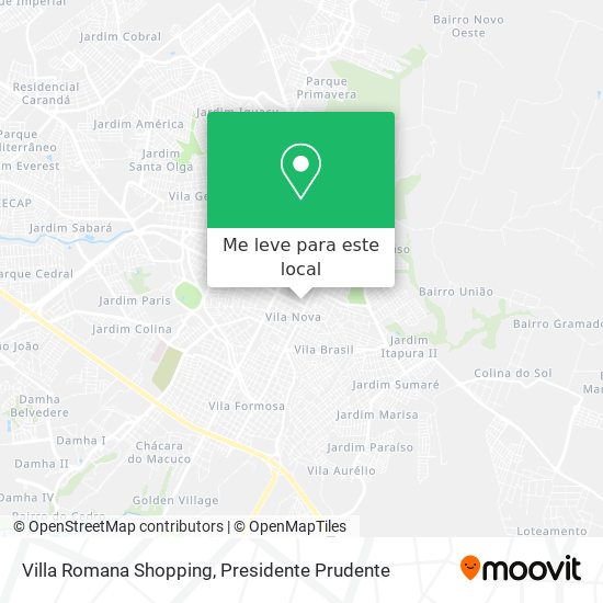 Villa Romana Shopping mapa