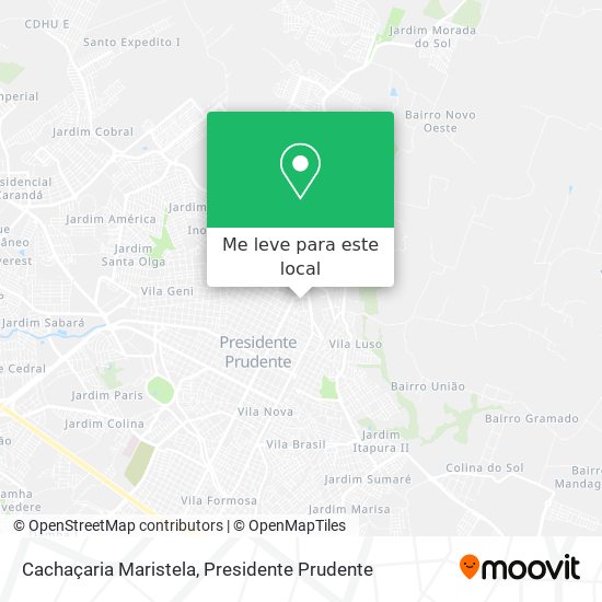 Cachaçaria Maristela mapa