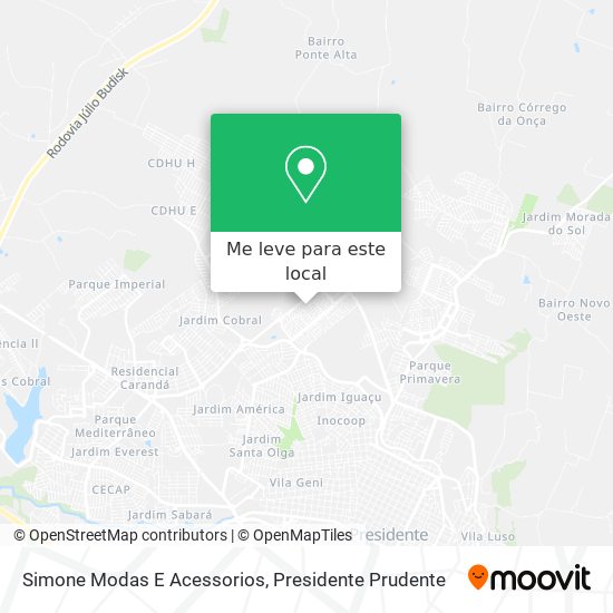 Simone Modas E Acessorios mapa