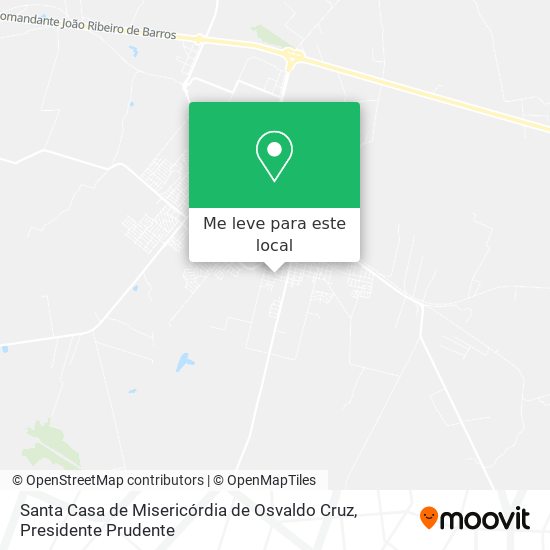 Santa Casa de Misericórdia de Osvaldo Cruz mapa