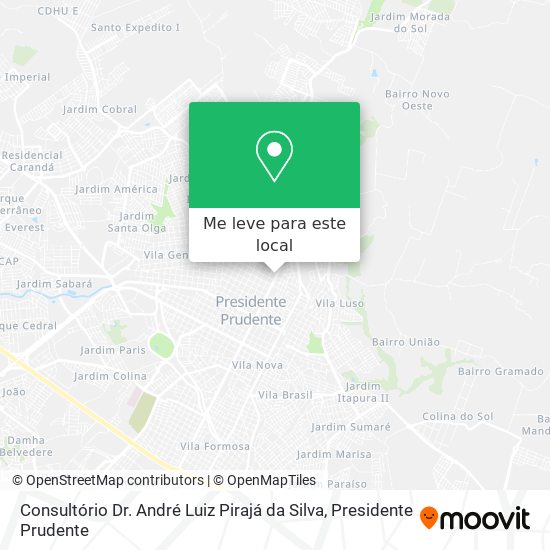 Consultório Dr. André Luiz Pirajá da Silva mapa