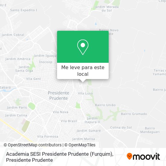 Academia SESI Presidente Prudente (Furquim) mapa