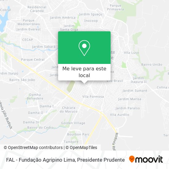 FAL - Fundação Agripino Lima mapa