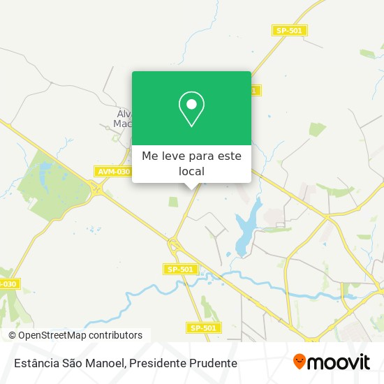 Estância São Manoel mapa