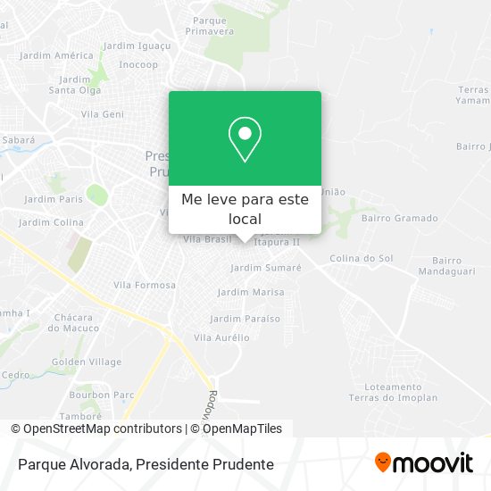 Parque Alvorada mapa