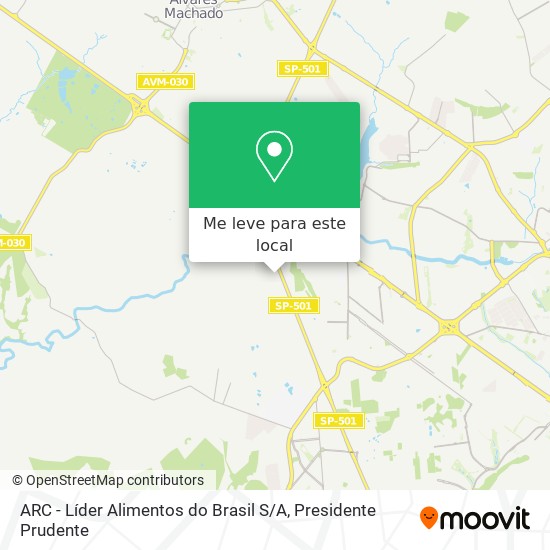 ARC - Líder Alimentos do Brasil S / A mapa