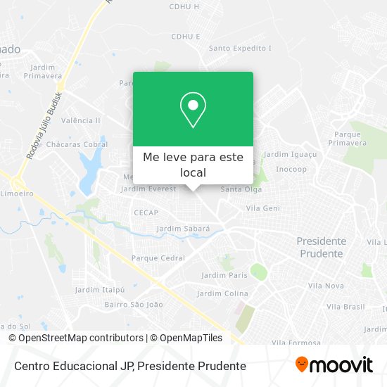 Centro Educacional JP mapa