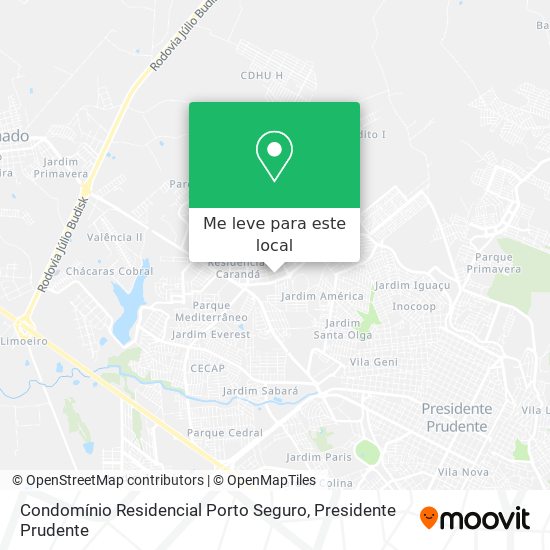 Condomínio Residencial Porto Seguro mapa