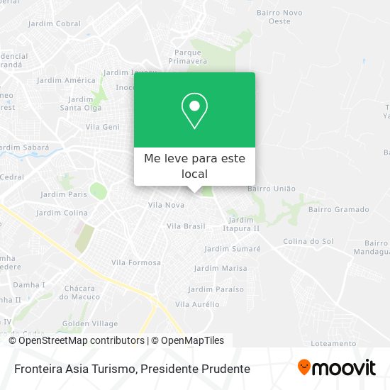 Fronteira Asia Turismo mapa