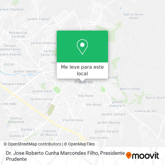 Dr. Jose Roberto Cunha Marcondes Filho mapa