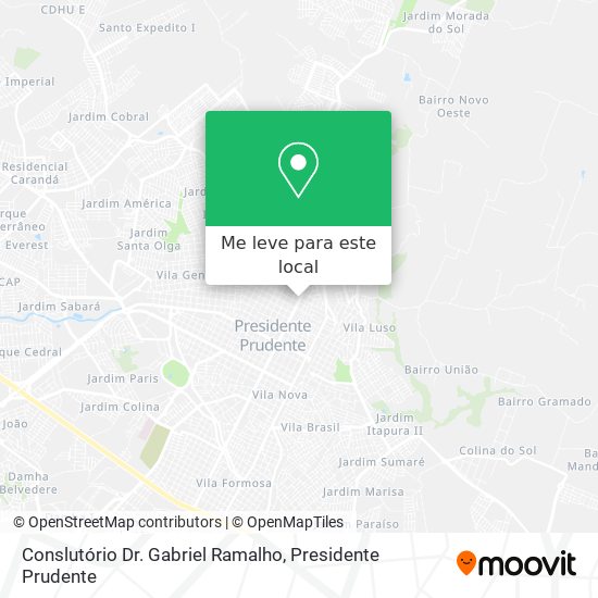 Conslutório Dr. Gabriel Ramalho mapa