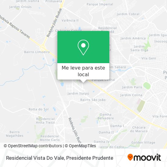 Residencial Vista Do Vale mapa