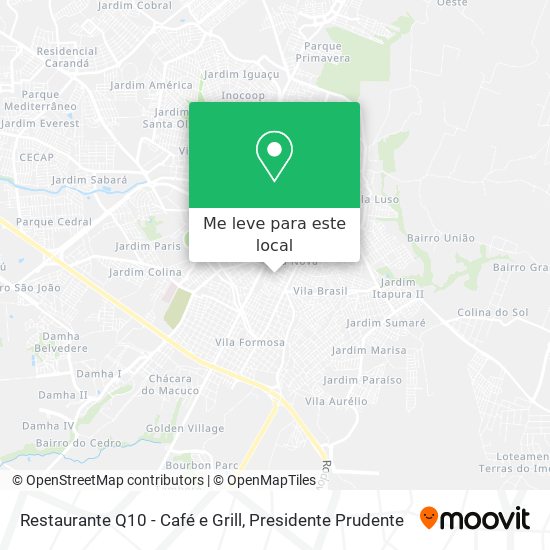 Restaurante Q10 - Café e Grill mapa
