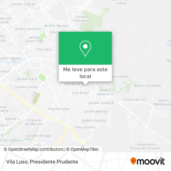Vila Luso mapa
