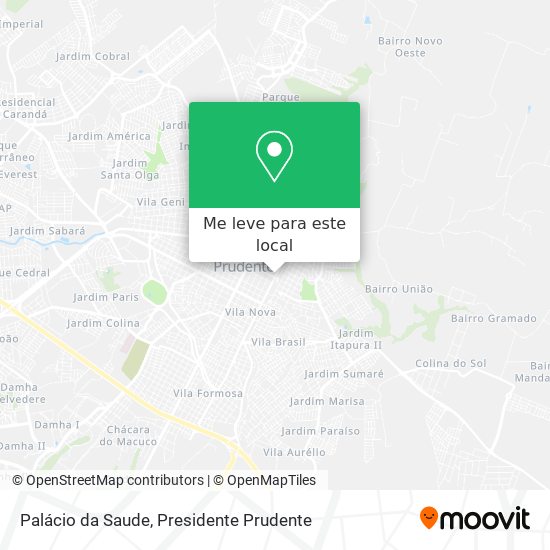 Palácio da Saude mapa