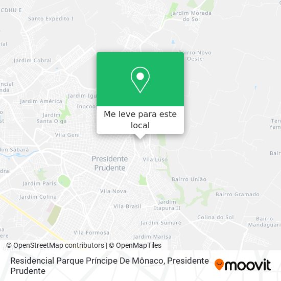 Residencial Parque Príncipe De Mônaco mapa