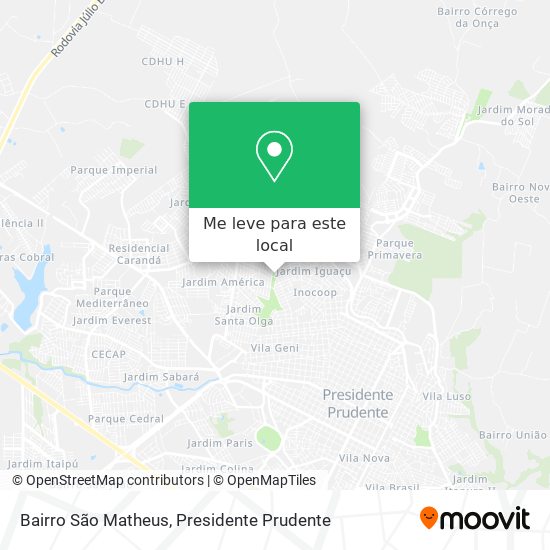 Bairro São Matheus mapa