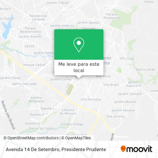 Avenida 14 De Setembro mapa