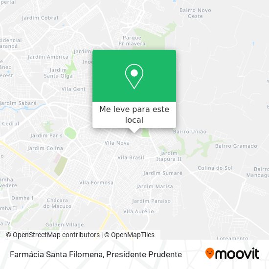 Farmácia Santa Filomena mapa