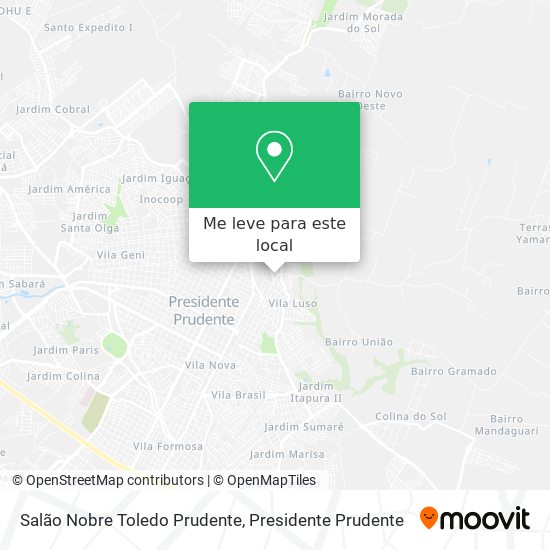 Salão Nobre Toledo Prudente mapa