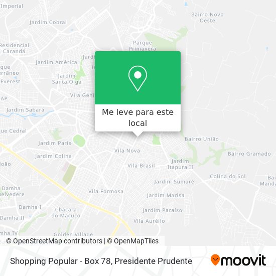 Shopping Popular - Box 78 mapa