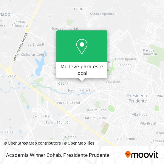 Academia Winner Cohab mapa