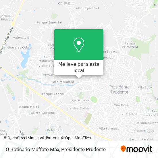 O Boticário Muffato Max mapa