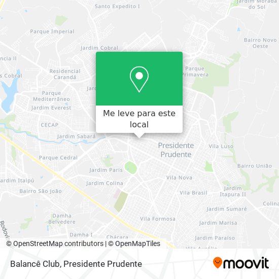 Balancê Club mapa