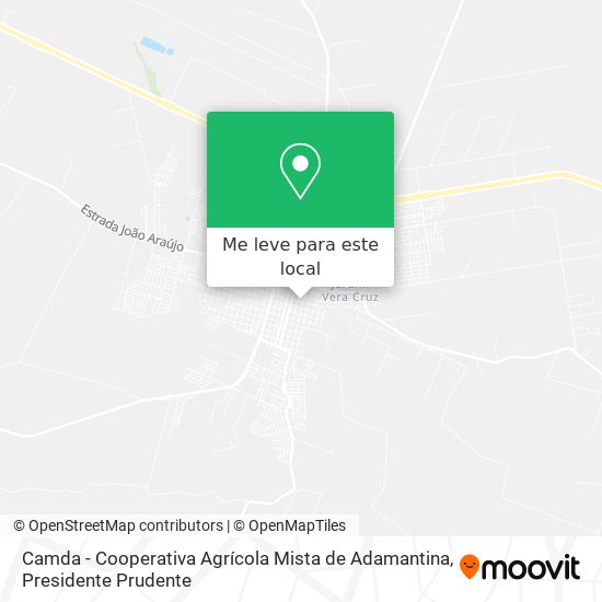 Camda - Cooperativa Agrícola Mista de Adamantina mapa