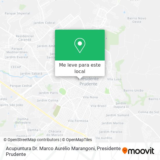 Acupuntura Dr. Marco Aurélio Marangoni mapa