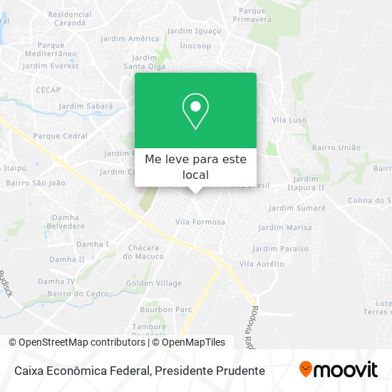 Caixa Econômica Federal mapa