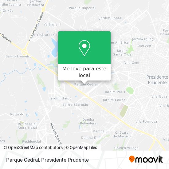 Parque Cedral mapa