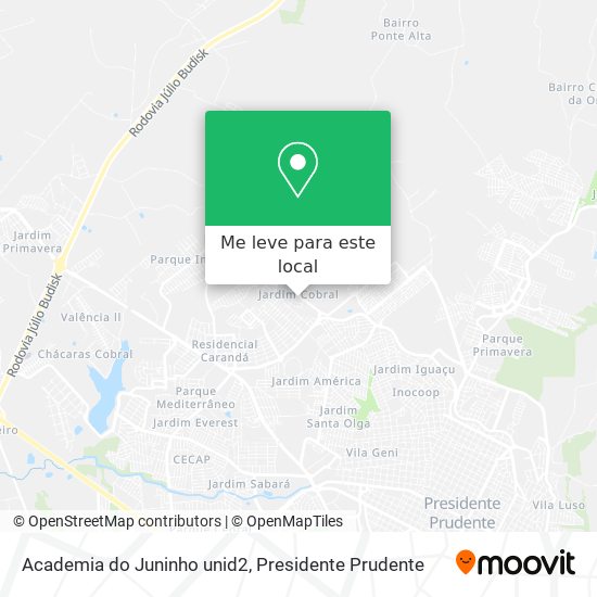 Academia do Juninho unid2 mapa