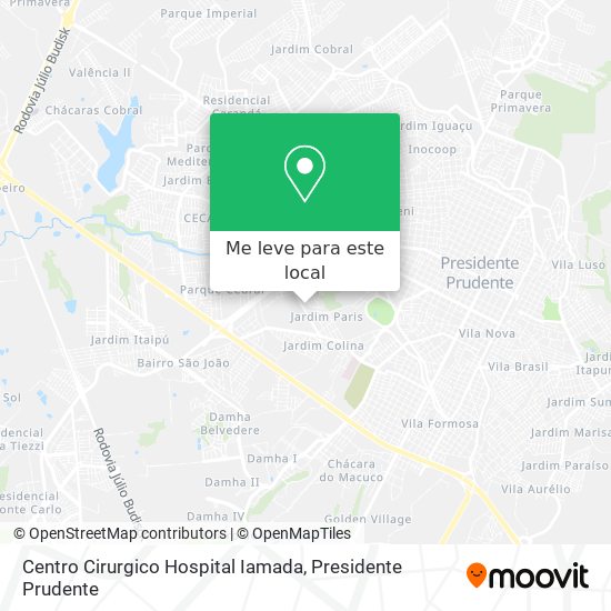 Centro Cirurgico Hospital Iamada mapa