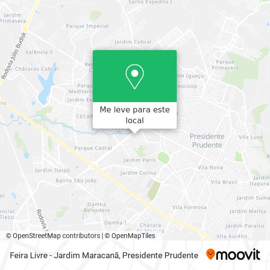 Feira Livre - Jardim Maracanã mapa