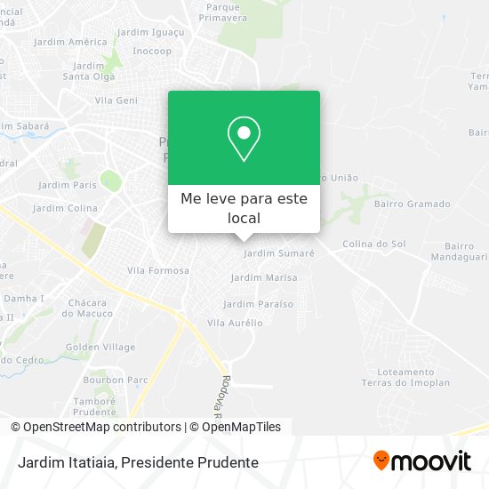 Jardim Itatiaia mapa