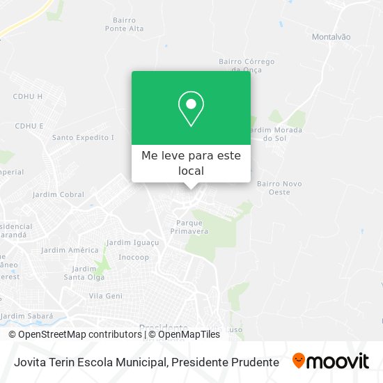 Jovita Terin Escola Municipal mapa