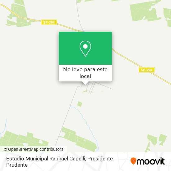Estádio Municipal Raphael Capelli mapa
