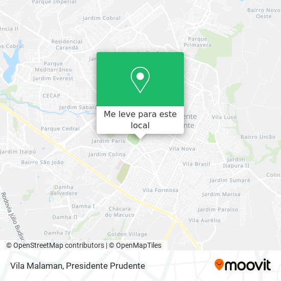 Vila Malaman mapa