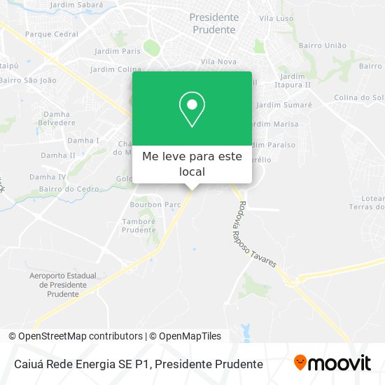Caiuá Rede Energia SE P1 mapa