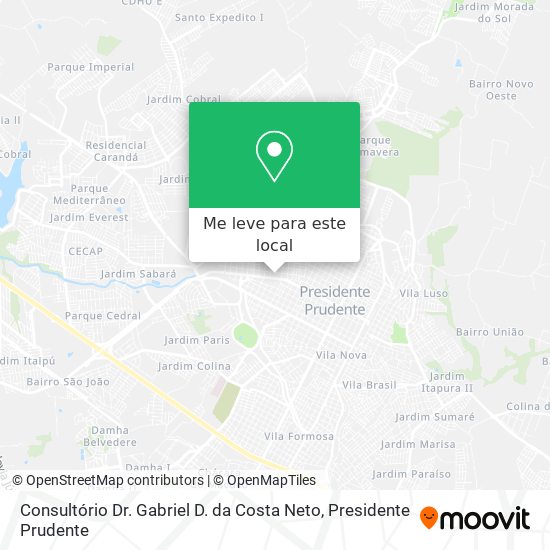 Consultório Dr. Gabriel D. da Costa Neto mapa