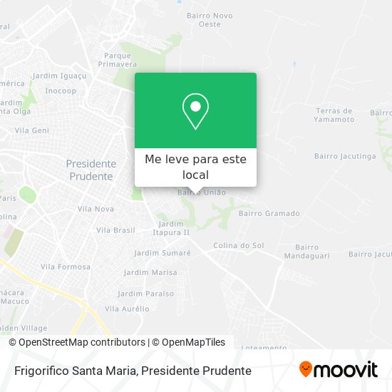 Frigorifico Santa Maria mapa