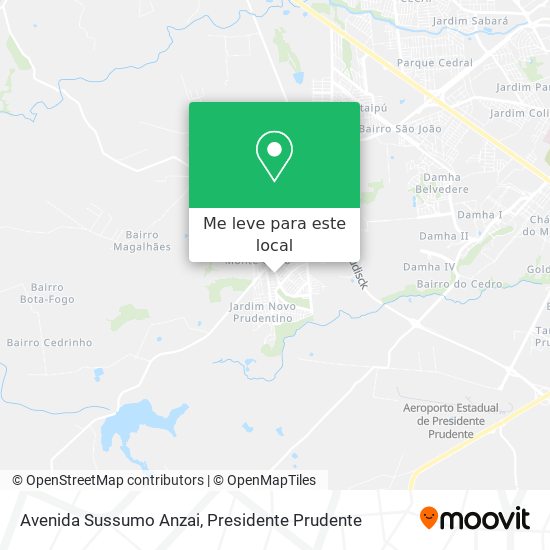 Avenida Sussumo Anzai mapa