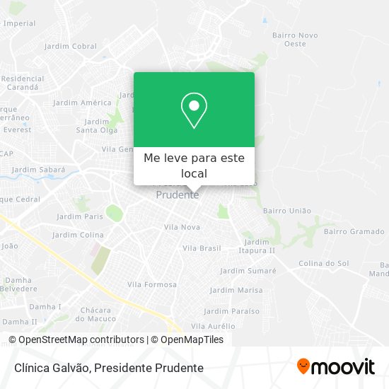 Clínica Galvão mapa