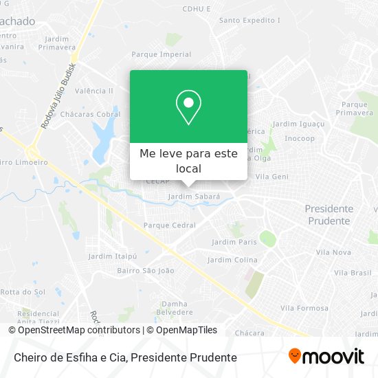 Cheiro de Esfiha e Cia mapa