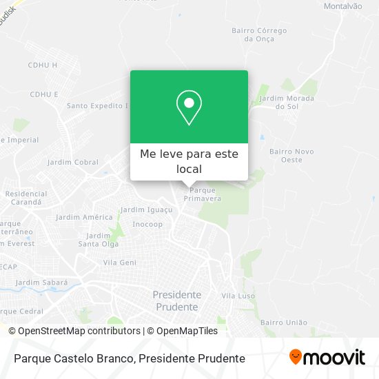 Parque Castelo Branco mapa