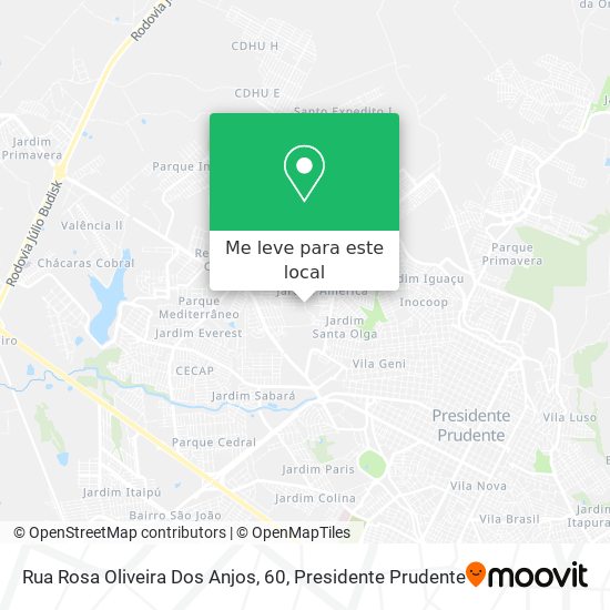 Rua Rosa Oliveira Dos Anjos, 60 mapa