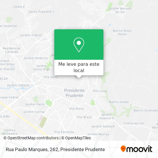 Rua Paulo Marques, 262 mapa