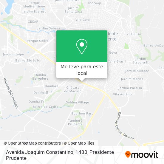 Avenida Joaquim Constantino, 1430 mapa
