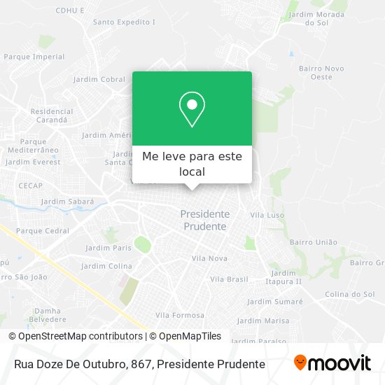 Rua Doze De Outubro, 867 mapa